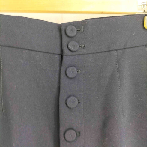 ベイジ BEIGE ポリウール ボタンフライ テーパードパンツ レディース JPN:2