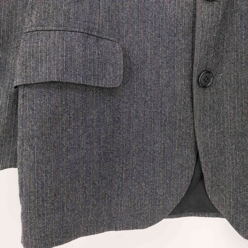 チャップスラルフローレン CHAPS RALPH LAUREN 70-80s TERRY BLOSKEY ユニオンチケット マルチストライプ 3Bテーラードジャケット メンズ