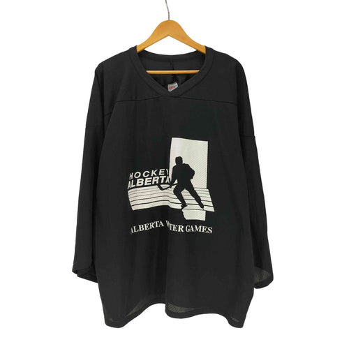 シーシーエム CCM アルバータ州 アイスホッケー 統括団体 プリント Vネック ゲーム シャツ Tシャツ メンズ