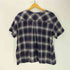 ズッカ ZUCCa フラワー デザイン タータンチェック プルオーバー S/S ブラウス レディース JPN:M
