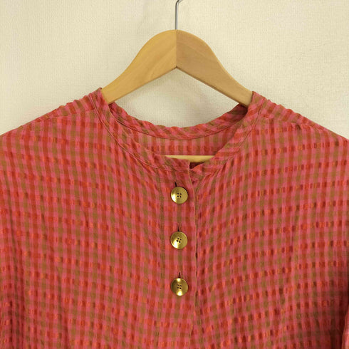 マカフィー MACPHEE 19SS キャンディーチェックバックリボンワンピース レディース JPN:36