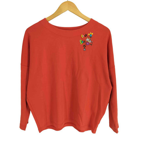 アルベロベロ OLLEBOREBLA キャラクター ビーズ 刺繍 L/S カットソー レディース
