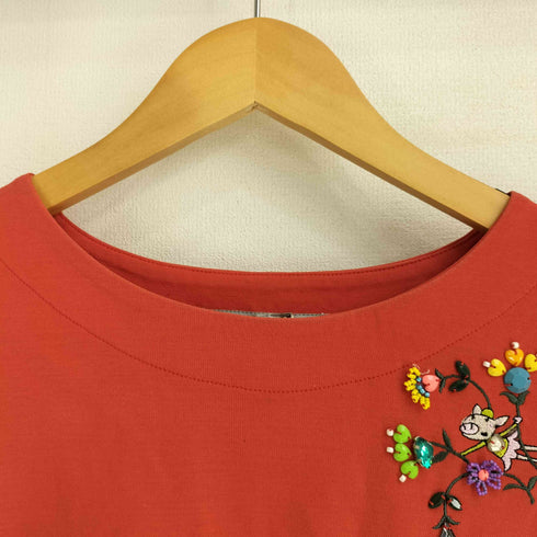 アルベロベロ OLLEBOREBLA キャラクター ビーズ 刺繍 L/S カットソー レディース