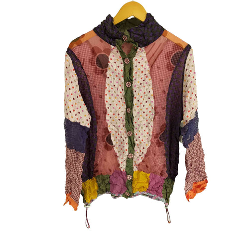 アルベロベロ OLLEBOREBLA シワ加工 ポップコーン L/S シャツ レディース