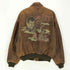アヴィレックス AVIREX 80s Willbe seeing you USO TOUR 1944 マップライニング A-2 フライトジャケット メンズ L