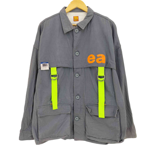 Eafins Brand フロントダブルループ マルチポケットジャケット メンズ XL