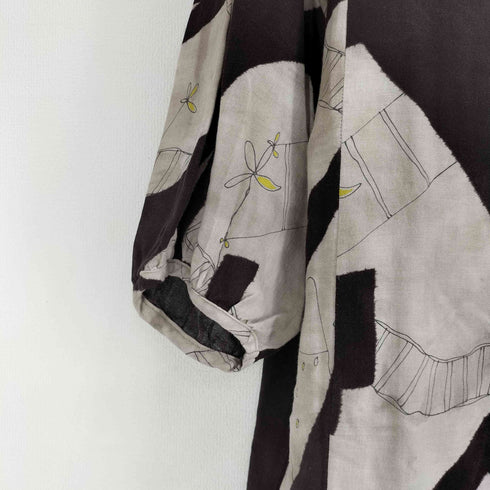 イオコムイオ io comme  io 総柄 S/S ワンピース レディース