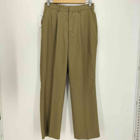 エマクローズ EMMA CLOTHES TR綾ストレッチ オーバーサイズピークドラペルダブルテーラードジャケット/タックセミワイドストレートパンツ メンズ JPN:L