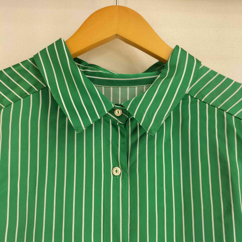 クレオルム CREOLME レーヨン混 ストライプ L/S ドレスシャツ レディース