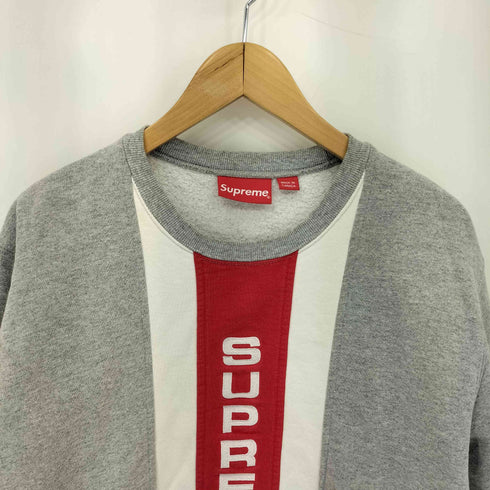 シュプリーム Supreme Vertical Logo Panel Crewneck クルーネックスウェット メンズ import:M
