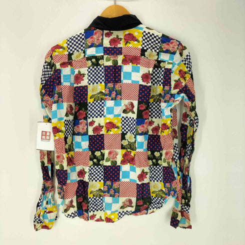 トリココムデギャルソン tricot COMME des GARCONS マルチパッチプリントロングスリーブ長袖シャツ レディース M