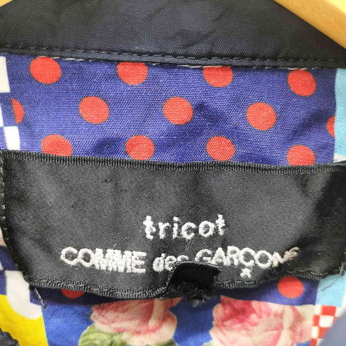 トリココムデギャルソン tricot COMME des GARCONS マルチパッチプリントロングスリーブ長袖シャツ レディース M