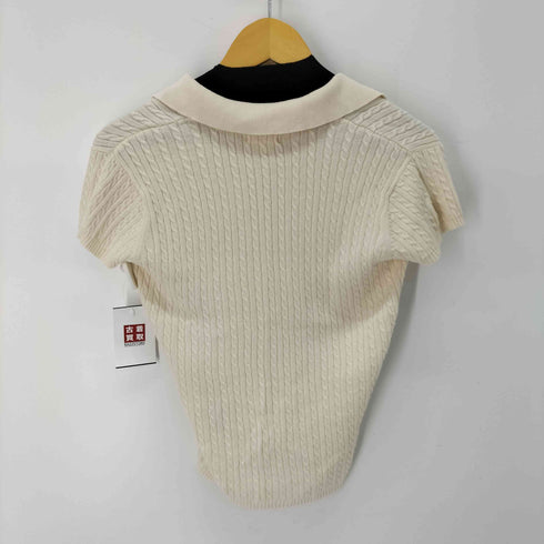 ポロジーンズ RL POLO JEANS CO. ロゴ刺繍 スキッパー フレンチスリーブニットベスト レディース JPN:M