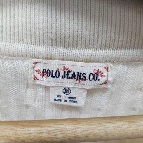 ポロジーンズ RL POLO JEANS CO. ロゴ刺繍 スキッパー フレンチスリーブニットベスト レディース JPN:M