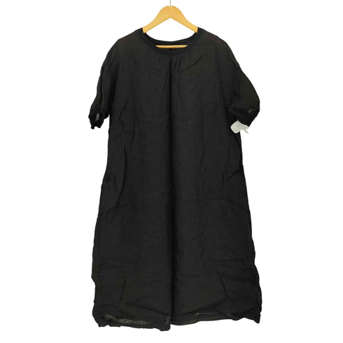 フォグリネンワーク fog linen work リネン クルーネック 半袖ワンピース レディース