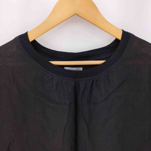 フォグリネンワーク fog linen work リネン クルーネック 半袖ワンピース レディース