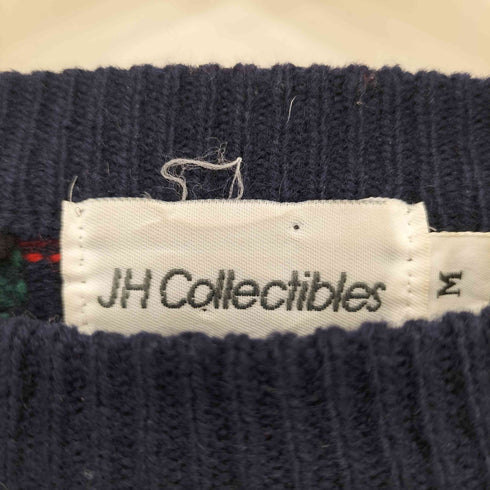 JH Collectibles チェック柄 ウールニット クルーネック セーター メンズ M