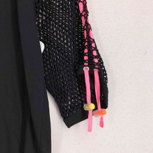 ツモリチサト TSUMORI CHISATO ワンポイント刺繍 袖メッシュ切り替え デザイン カットソー レディース