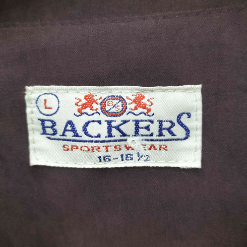 バッカーズ Backers ワンポイント刺繍 ジップアップ スウィングトップ スポーツジャケット メンズ L