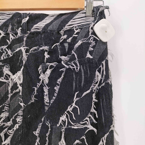 キャスパージョン CASPER JOHN Fringe jacquard baggy denim フリンジジャガードバギーデニム メンズ JPN:S