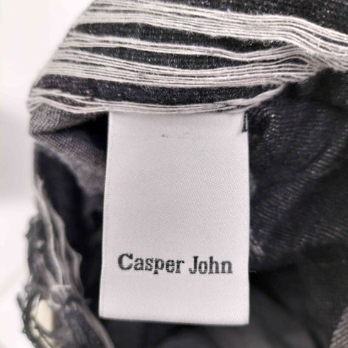 キャスパージョン CASPER JOHN Fringe jacquard baggy denim フリンジジャガードバギーデニム メンズ JPN:S