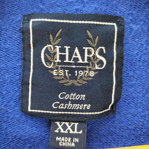チャップス CHAPS Cotton Cashmere コットン カシミア Vネック プルオーバー ニット セーター メンズ XXL
