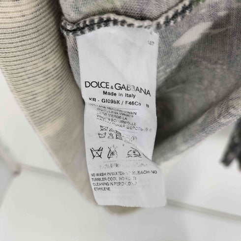 ドルチェアンドガッバーナ DOLCE&GABBANA イタリア製 ダイスデザイン ハイゲージ ウールニット メンズ EUR:50