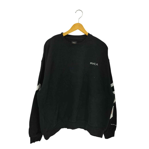 ルーカ RVCA FAKE RVCA CREW 裏起毛 ロゴ刺繍 クルーネックスウェット トレーナー メンズ L