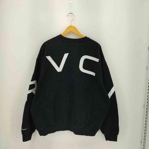 ルーカ RVCA FAKE RVCA CREW 裏起毛 ロゴ刺繍 クルーネックスウェット トレーナー メンズ L