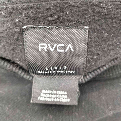ルーカ RVCA FAKE RVCA CREW 裏起毛 ロゴ刺繍 クルーネックスウェット トレーナー メンズ L