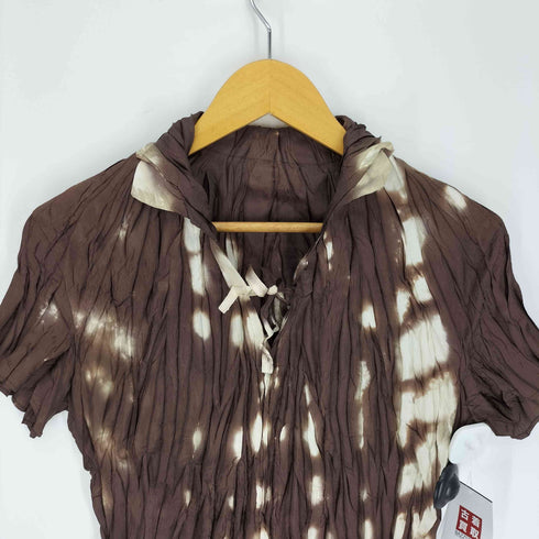 プリーツプリーズイッセイミヤケ PLEATS PLEASE ISSEY MIYAKE シワ加工 タイダイ ブラウス レディース JPN:3