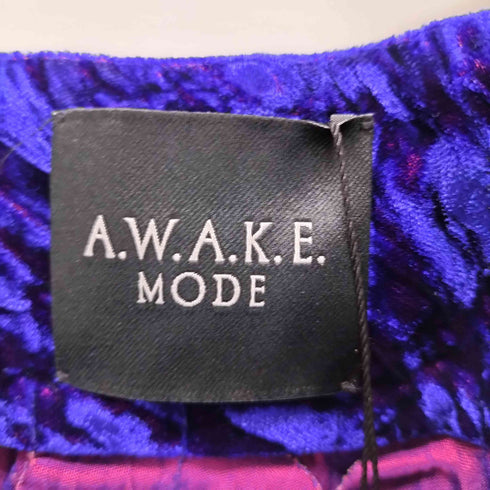 A.W.A.K.E. Mode 24SS VELVET MULTI CIRCLE DOUBLE LAYERED MAXI SKIRT レディース JPN:40