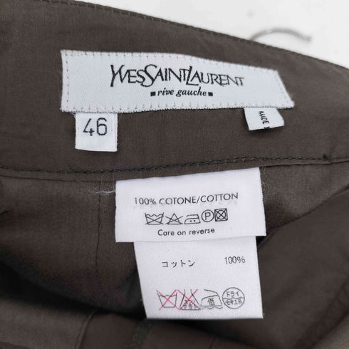 イヴサンローラン Yves Saint Laurent 00S トムフォード期 イタリア製 コインポケット アジャスター コットン ストレート スラックス メンズ 46