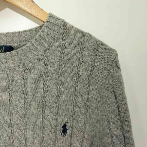 ポロラルフローレン POLO RALPH LAUREN ポニー刺繍 ロングスリーブケーブルニット メンズ import:L