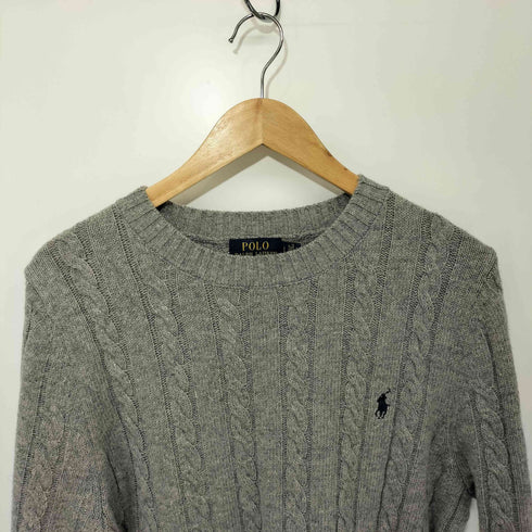 ポロラルフローレン POLO RALPH LAUREN ポニー刺繍 ロングスリーブケーブルニット メンズ import:L