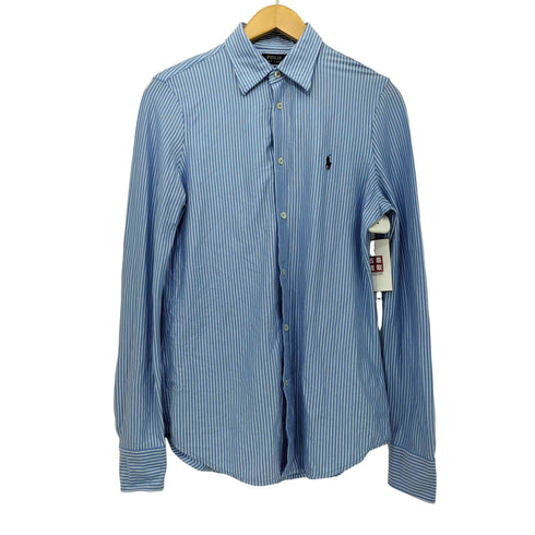 ポロラルフローレン POLO RALPH LAUREN ストライプ柄 ポニー刺繍 KNIT DRESS SHIRT メンズ JPN:M