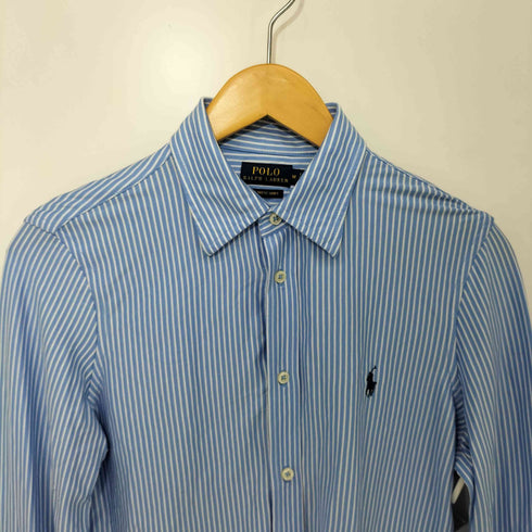 ポロラルフローレン POLO RALPH LAUREN ストライプ柄 ポニー刺繍 KNIT DRESS SHIRT メンズ JPN:M