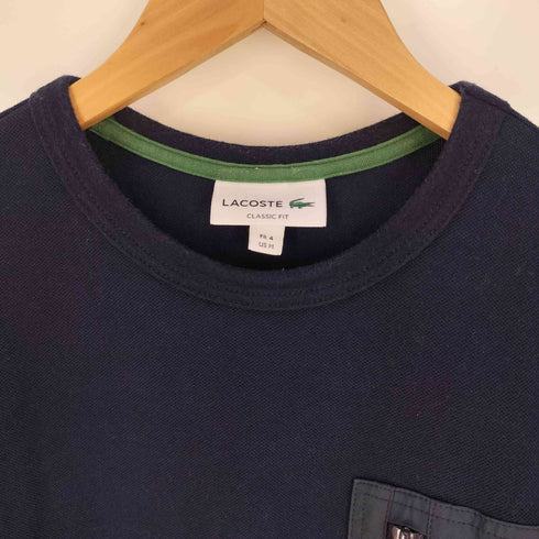 ラコステ LACOSTE アウトドアジップポケット鹿の子地半袖Tシャツ メンズ import:M
