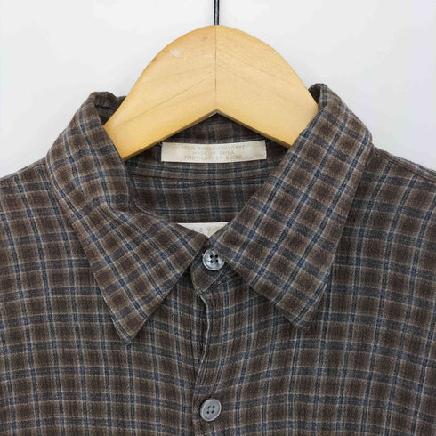 ペリーエリス PERRY ELLIS 90s レーヨン レギュラーカラー チェックシャツ メンズ import:M