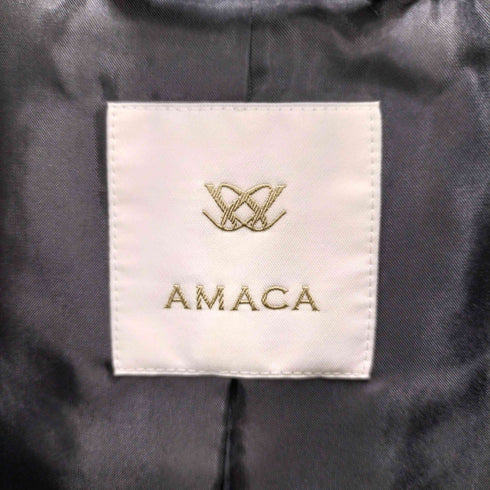 アマカ amaca 裾ドローコード 比翼中綿ジャケット レディース JPN:38