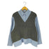ザラ ZARA ドッキングニットシャツ レディース import:XS