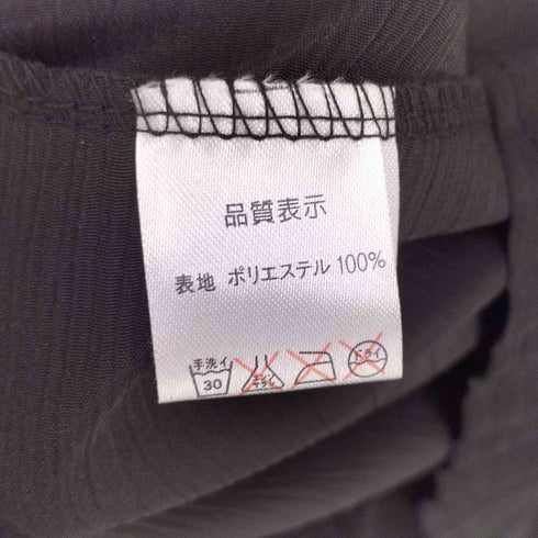 消しプリーツ ノースリーブワンピース レディース