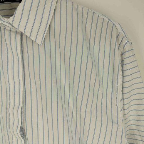 ザラ ZARA pin striped shirt dress ピンストライプ シャツドレス レディース import:XS