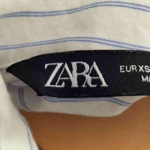 ザラ ZARA pin striped shirt dress ピンストライプ シャツドレス レディース import:XS