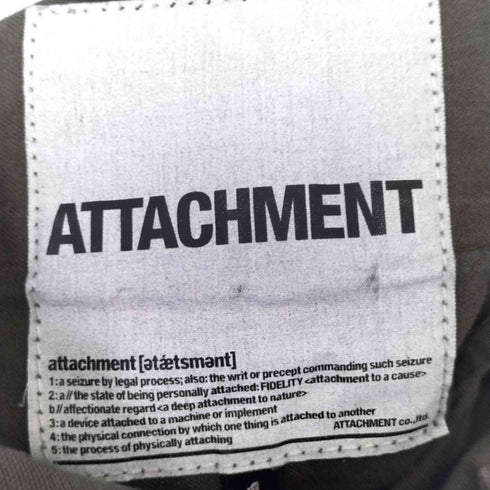 アタッチメント ATTACHMENT スリムカーブ カーゴパンツ メンズ JPN:1