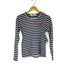 プレイコムデギャルソン PLAY COMME des GARCONS ワンポイントボーダーL/S Tシャツ レディース JPN:M
