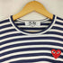 プレイコムデギャルソン PLAY COMME des GARCONS ワンポイントボーダーL/S Tシャツ レディース JPN:M