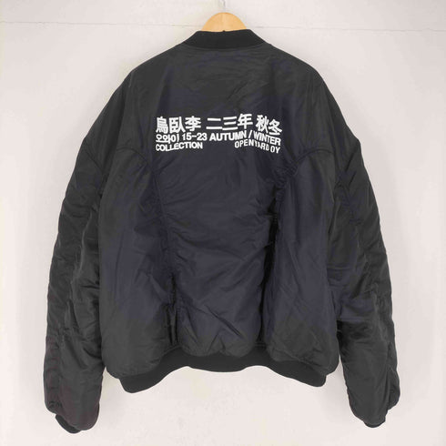 オーワイ OY OS SHIRRING BOMBER MA-1-BLACK メンズ