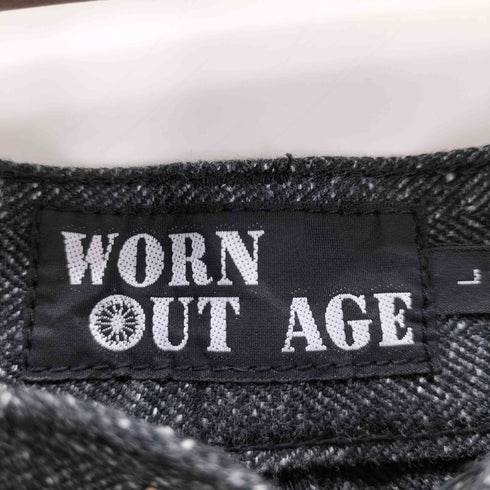 worn out age ヘリンボーンストレートパンツ メンズ JPN:L