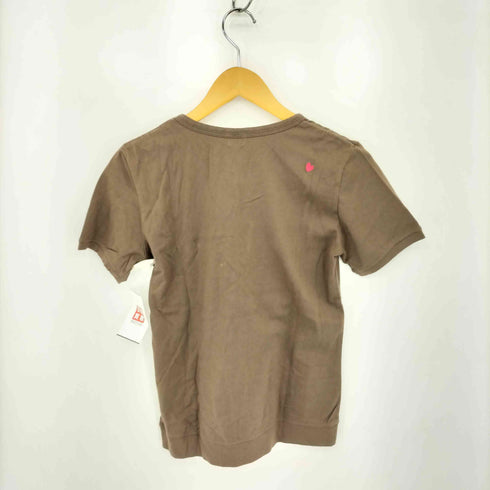 My Heart Paradise ラインストーン グラフィックプリント 半袖Tシャツ カットソー レディース F